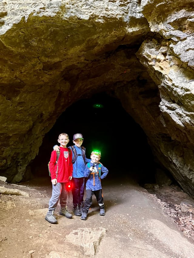 Exploring Caves at Maquoketa Caves State Park