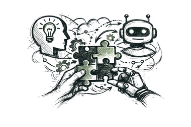 Human and robot collaboration in puzzle pieces